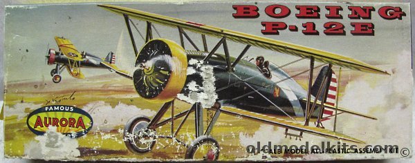 Aurora 1/48 Boeing P-12E, 121-79 plastic model kit